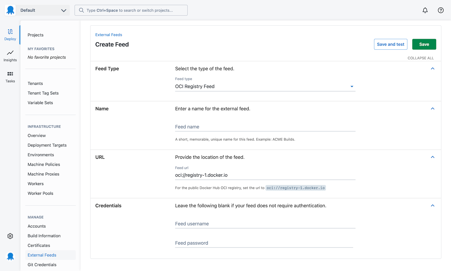 OCI Registry Feed