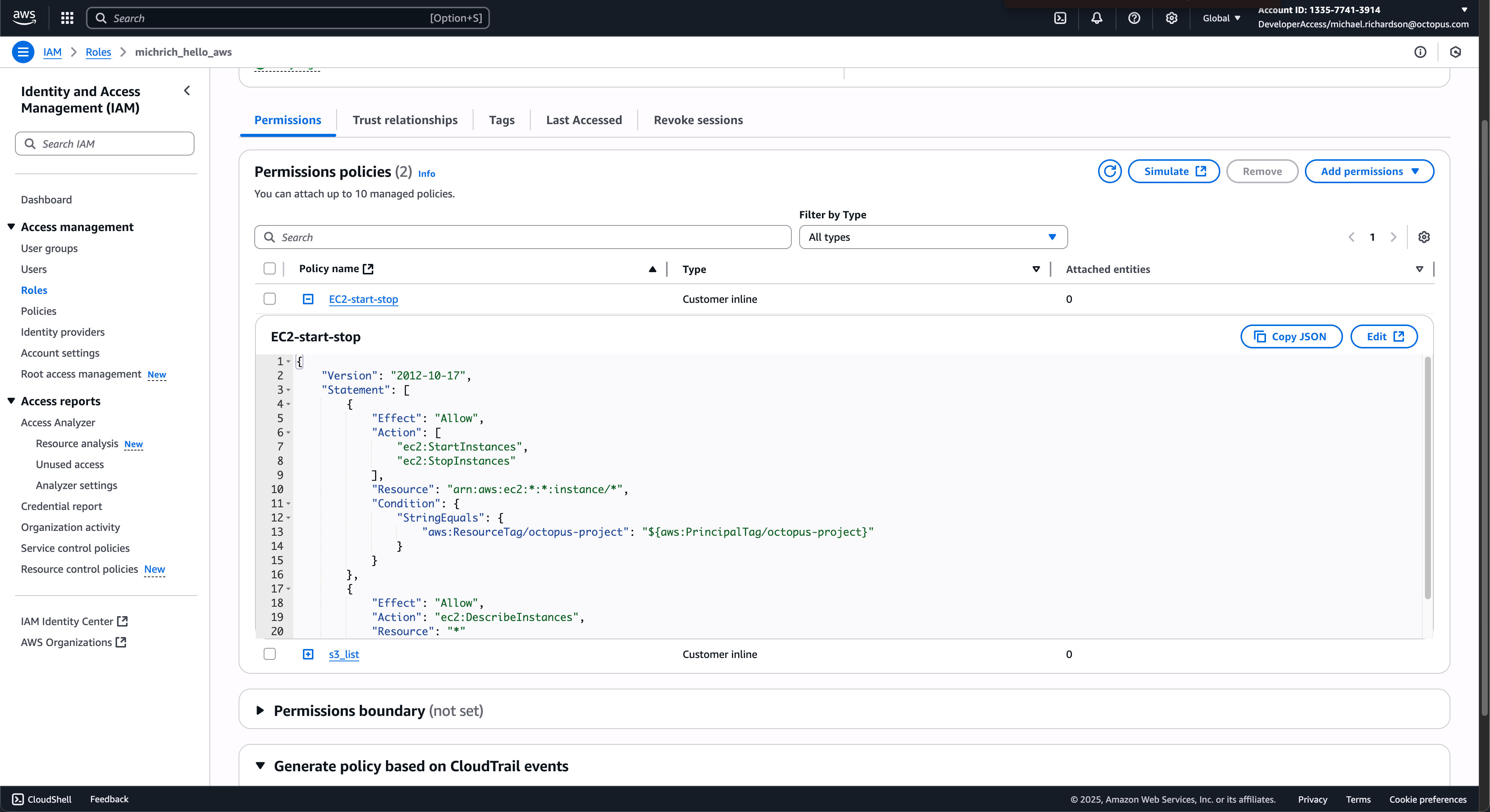 AWS IAM Policy